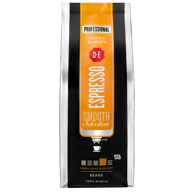 Cafea Boabe Douwe Egberts, 1 kg Smooth Selection