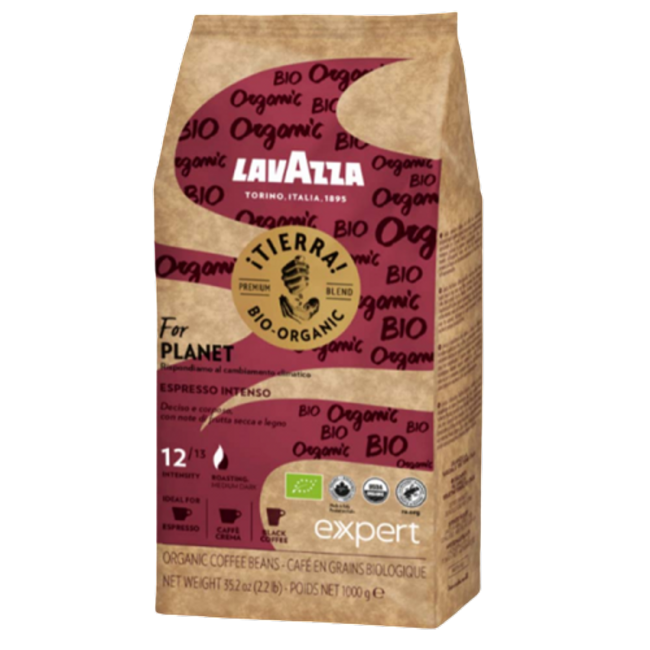 Cafea boabe Lavazza, 1 kg  Tierra Bio Intenso Expert
