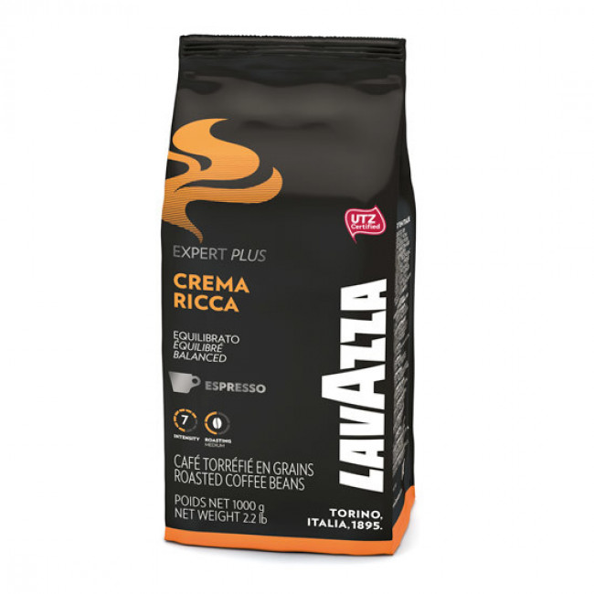 Cafea Boabe Lavazza, 1 kg Expert Crema Ricca