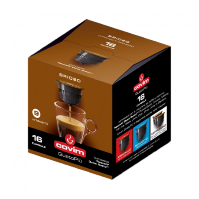 Capsule Cafea Covim Dolce Gusto, 16 buc Brioso
