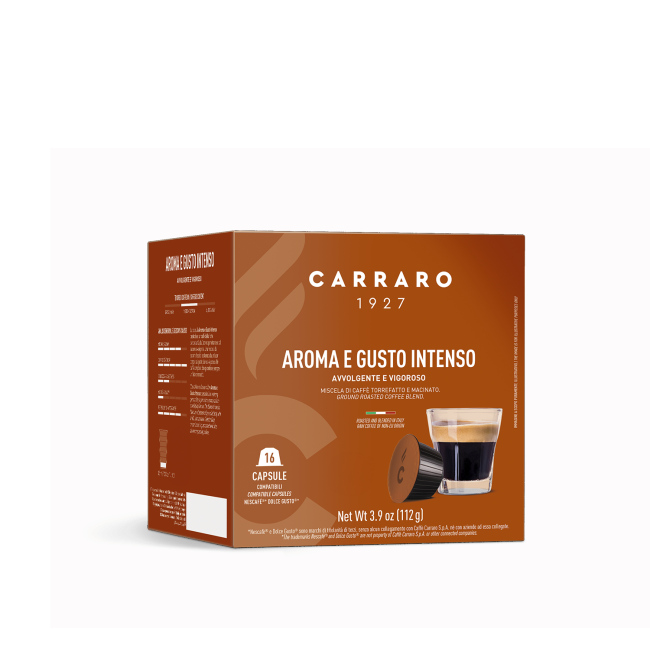 Capsule cafea Carraro Dolce Gusto, Aroma e Gusto Intenso 16 buc