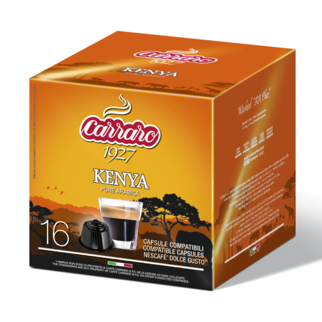 Capsule cafea Carraro Dolce Gusto, Kenya 16 buc
