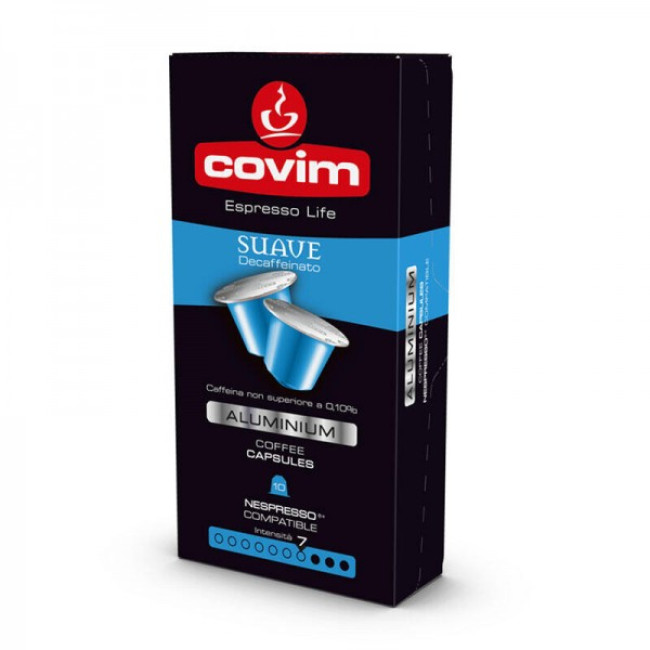 Capsule cafea Covim, 10 buc Decaffeinato compatibile Nespresso