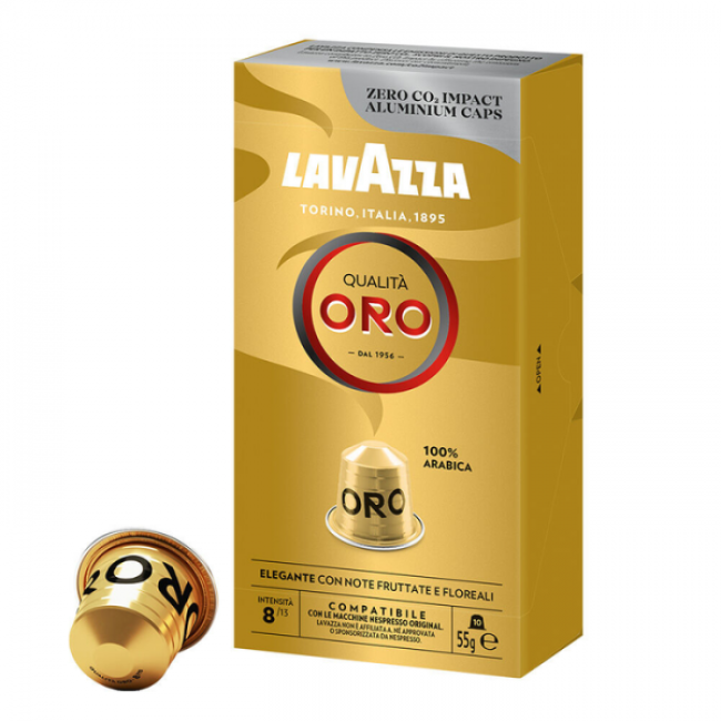 Capsule Cafea Lavazza Qualita Oro compatibile Nespresso 10 buc