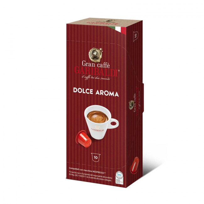 Capsule Cafea Garibaldi, 10 buc Dolce Aroma Nespresso