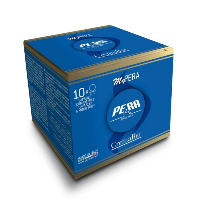 Capsule Cafea Pera A Modo Mio, 10 buc Crema Bar