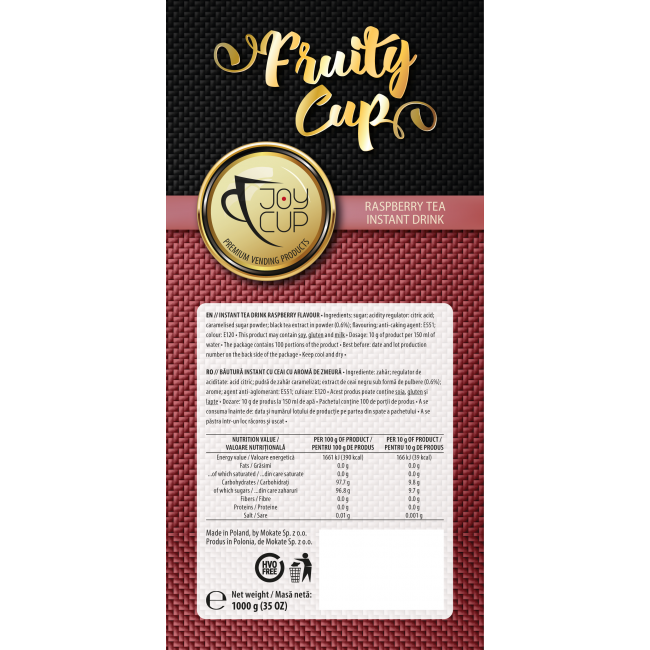 Ceai Instant Zmeura Joy Cup, 1 kg