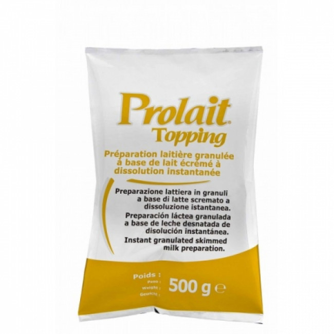 Bautura instant cu gust de lapte granulat Prolait Topping Giallo 0,5 kg